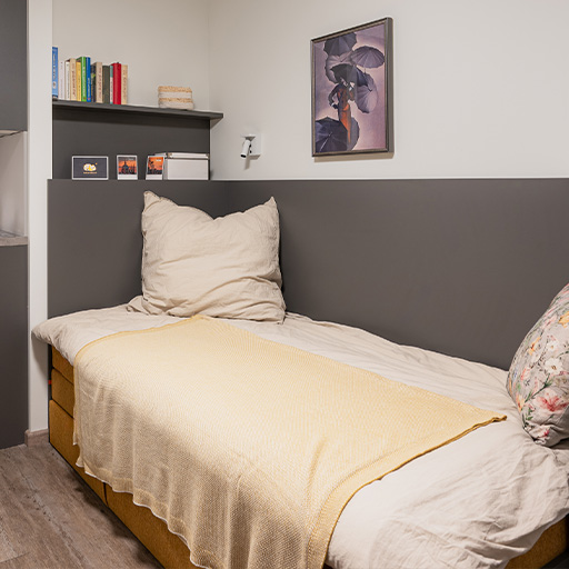 Einzelbett Studentenwohnheim Simone Veil Gasse Studentenwohnheim