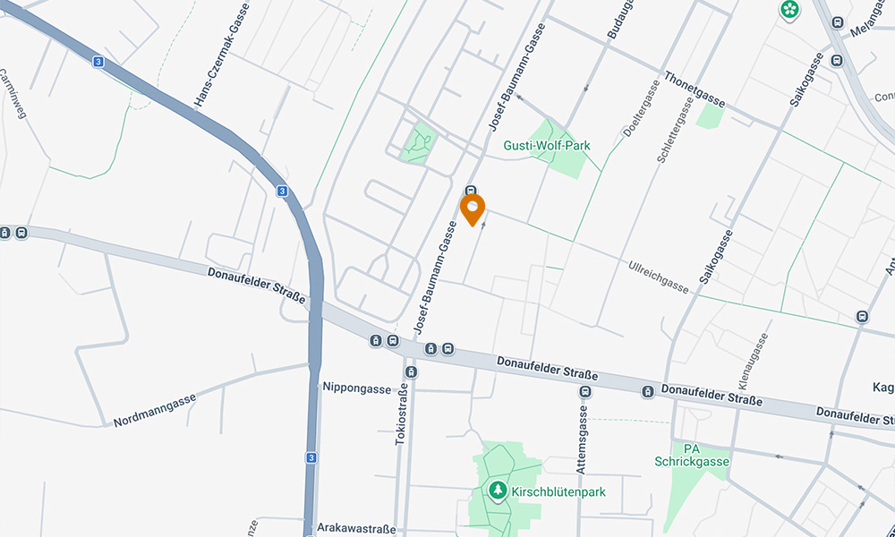 Standort Karte Josef Baumann Gasse Studentenwohnheim